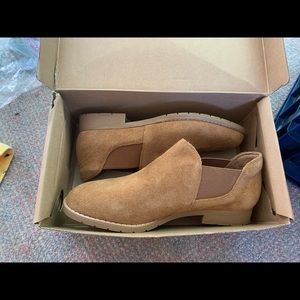 NEW Björndal Gianni slip on shoes: suede camel